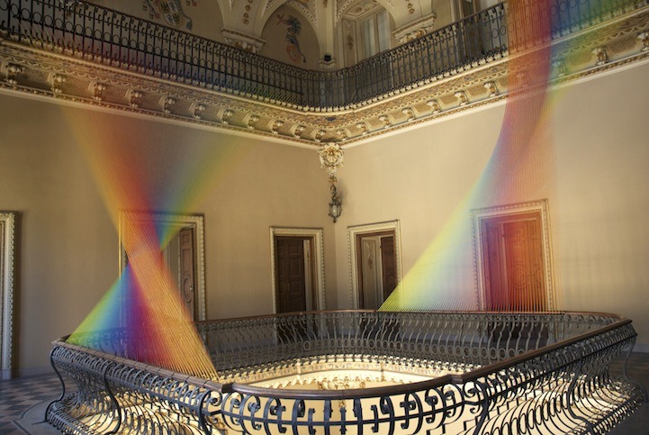 easy-to-love:  Gabriel Dawe created Plexis no. 19, a stunning thread installation