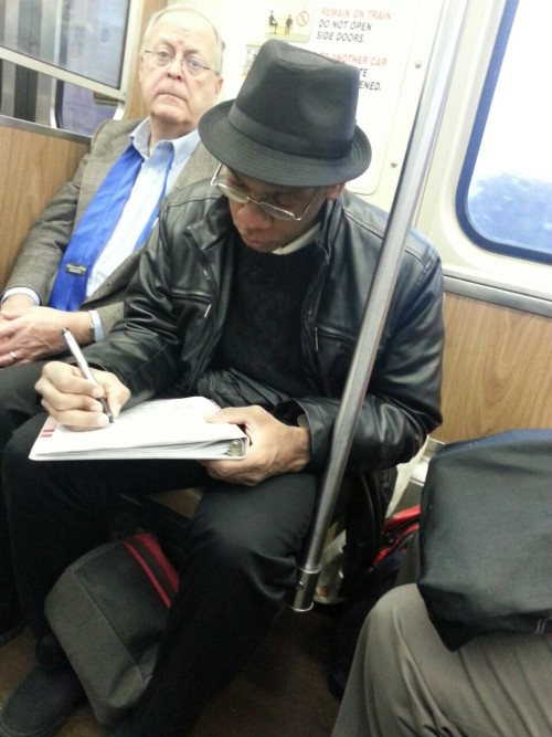 tomhiddlestonswife: I found Alfred on the L in Chicago.