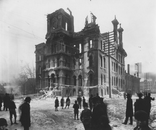 April 2, 1893.  Detroit Schools Central High fire.