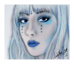 ladymariesteam:  My first drawing in Photoshop.  I dont like buuuutttt…. &gt;.&lt; 