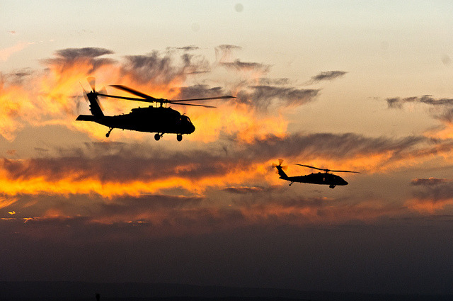 militaryandweapons:  I hear the choppers hoverin’ … by DVIDSHUB on Flickr. 