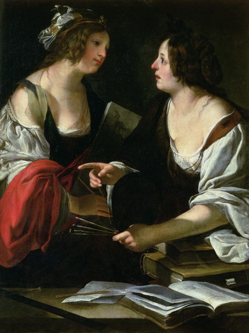 Allegory of Painting and Architecture, c.1620 by Francesco Rustici.
