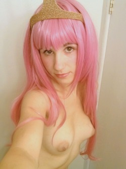 cosplaydeviants:  olivrclothesoff:  So I put in my application today to become an Cosplay Deviant. Highly unlikely that I’ll get accepted but taking the nakie Princess Bubblegum pics were fun either way. What do you guys think? I look pretty damn yummy
