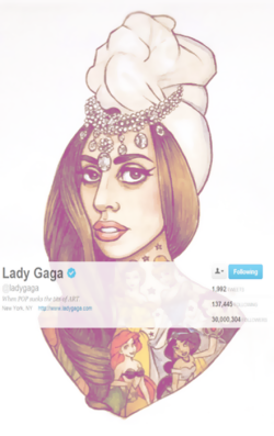 Vazhappeningaga:  Lady Gaga Reachs 30.000.000 Of Followers On Twitter