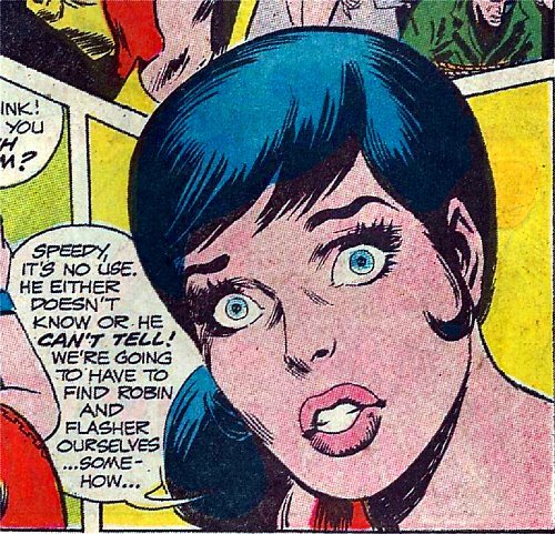 Wonder Girl from Teen Titans # 21, 1969 with pencils by Neal Adams and inks by Nick Cardy.