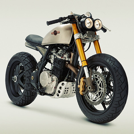 teleharvester:  Custom based on a 1987 Honda XL600R enduro