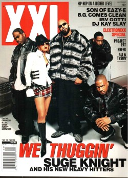 westcoastchris:  The New Death Row (Suge Knight, Left Eye, Kurupt, Crooked-I &amp; Eastwood), XXL Magazine, May 2002  