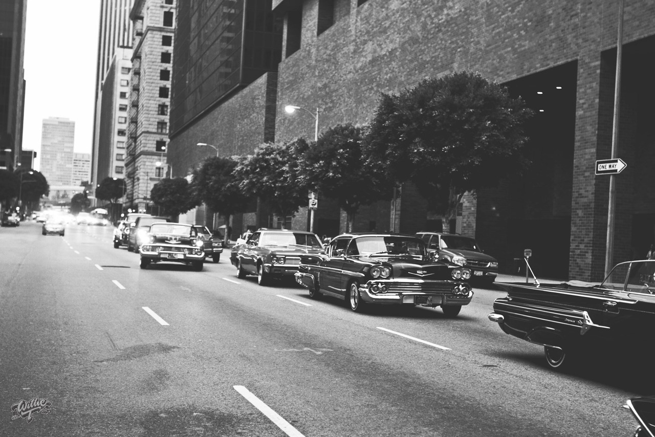 williet:  Mr Cartoon Lifestyle Car Club Rolling Deep in Downtown Los Angeles