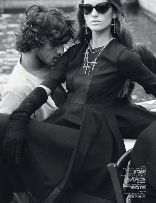 Izabel Goulart and Marlon Teixeira for L'Officiel Paris