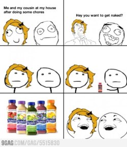 9gag:  How my cousin and I got naked at my