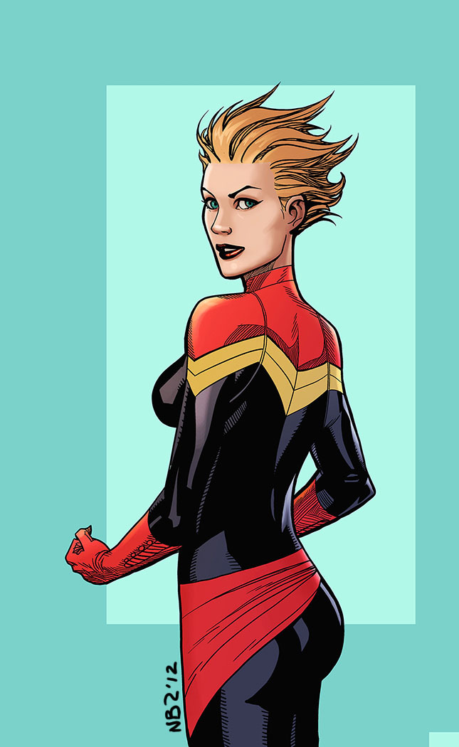 carolcorps:  radiationdude:  Captain Marvel by ~NelsonBlakeII  Fantastic work! 
