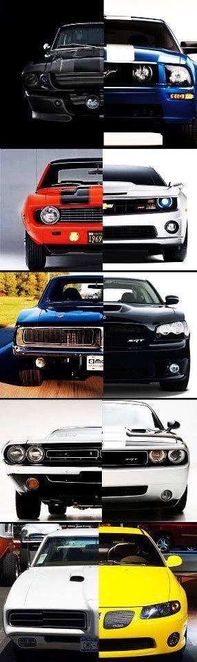 boxuvrox:  coversure:  Old and New  I love how all the old cars are stock except