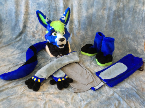 Roo Partial (shown with all his parts) all done! Arms/legs are built onto spandex wear for ease of u