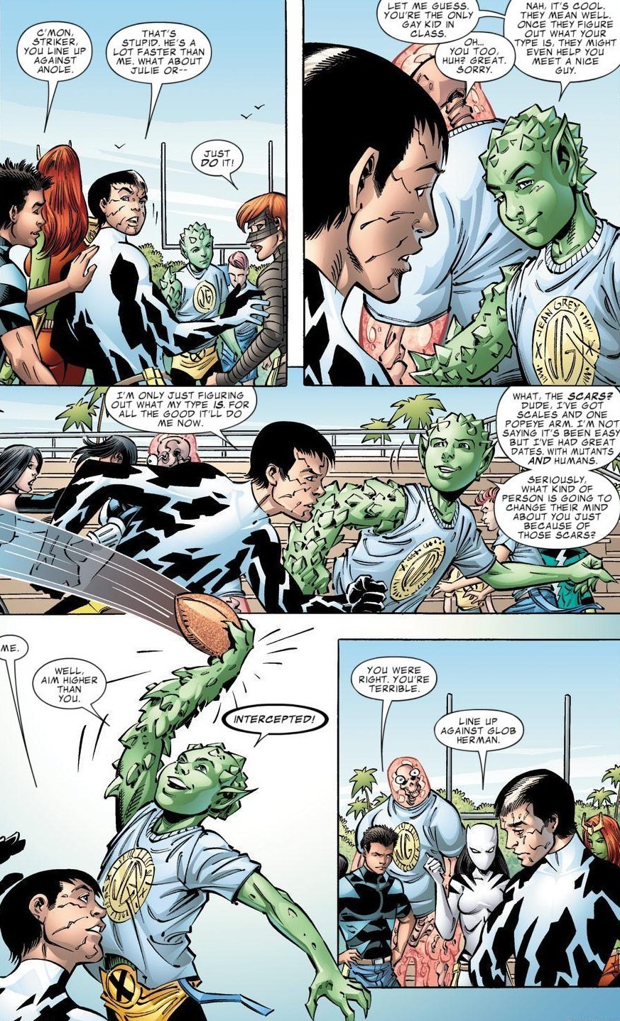 amazingxmen:
“ Was Anole flirting? …I think he was flirting lol (Avengers Academy #38)
”