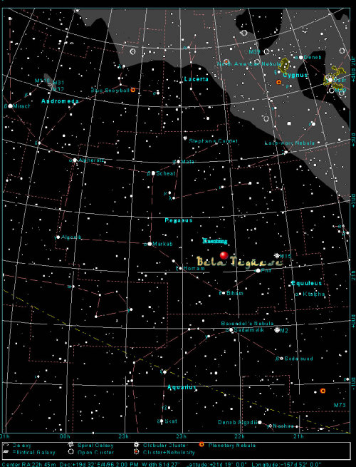 Localizzazione stellare di Bela Tegeusi, quinto pianeta del Sistema Kuentsing, terzo luogo di sosta 