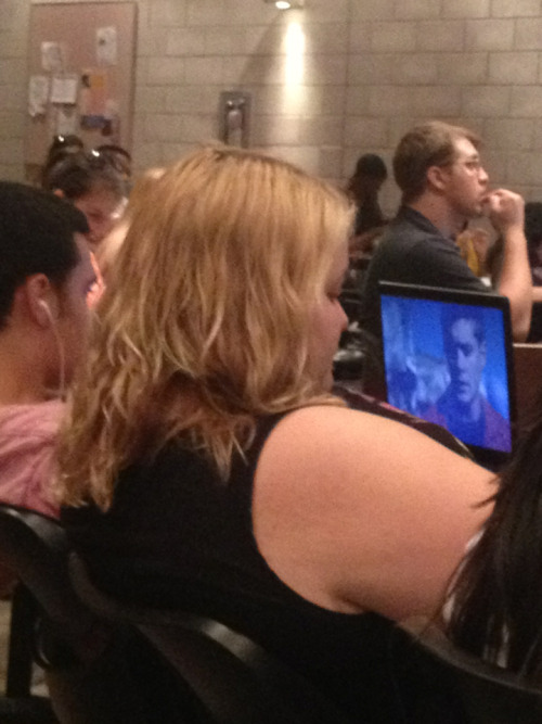 jackwhiteinthecoldnight:  This dude in my lecture is just watching Supernatural and not giving any fucks.
