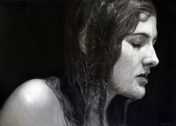 showslow:  Hyperrealistic pencil and charcoal