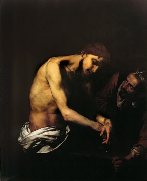 spanishbaroqueart: Jusepe de Ribera The Flagellation of Christ (1615-18) Quadreria dei Girolamini, N