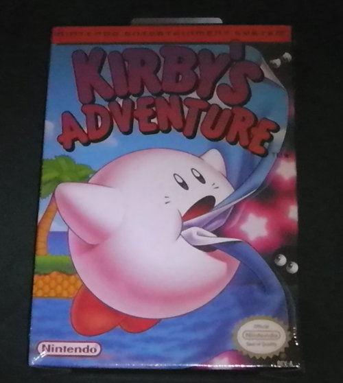 Oh what did I find at the flea market today?  Not much; just a mint, h seam and all copy of Kirby’s Adventure.