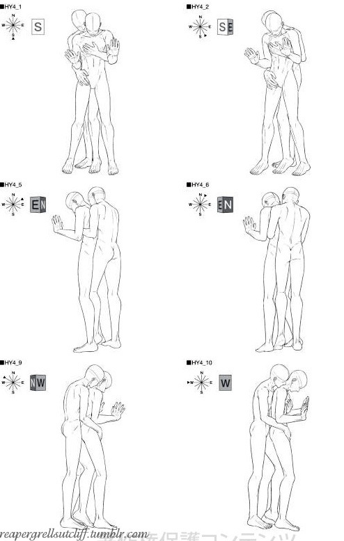 Mangaka Boy Love Pose Collection: Love Scene 2 (Part 1 Of 2)