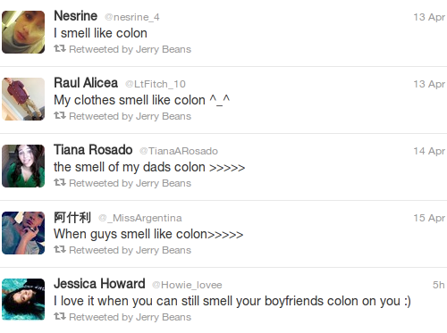 kimil-sung:  Whenever I’m sad I search “colon” on Twitter and see how many