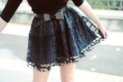 teenjournal:  Pretty Black Skirt