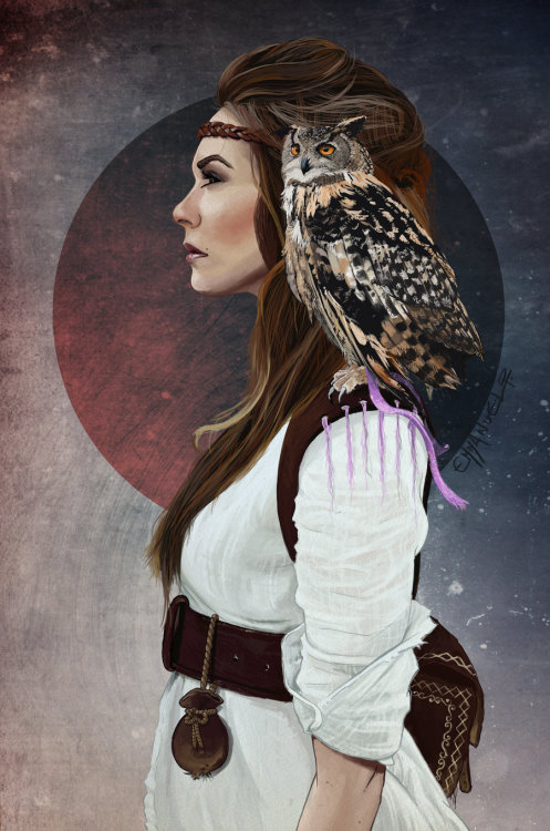 just-art:  Lady Owl by Emmanuel Pondevie porn pictures