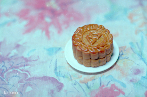 gastronomyfiles: Lotus Paste Moon Cake (by lunerin)