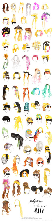 Update to this image :D Lady Gaga- I’m as free as my hair. By Katie Woodger See it larger HERE