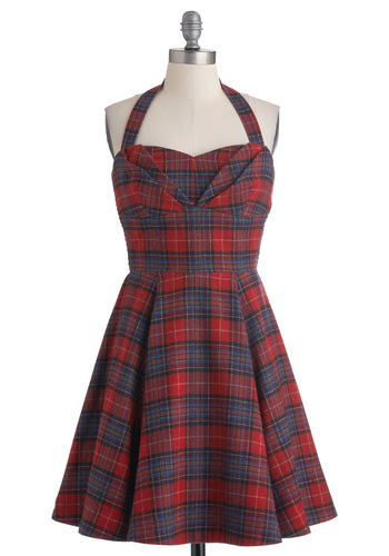 Coming oh-so-soon to ModCloth: the Plaid a Line Dress.