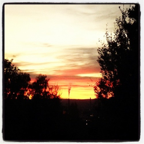 Sunset from my kitchen #instagram (Taken with Instagram)