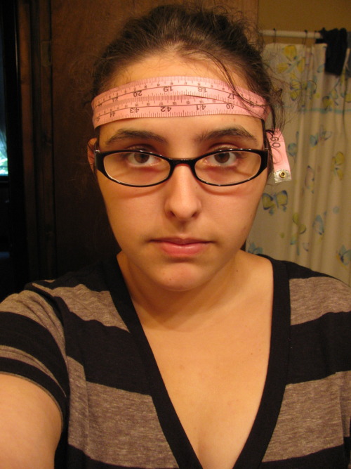 Idk I decided to wrap a tape measure around my head a couple of hours ago