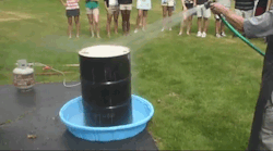science-gifs:A heated drum is cooled with