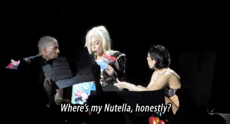 welcometothebtwball:  Gaga receiving some gifts at the Ball in Milan and kasdhsfsdkf
