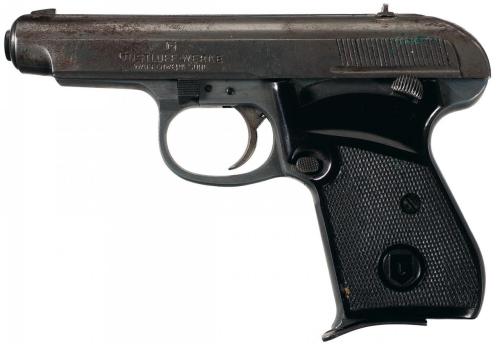 Gustloff pistol prototype,Developed before World War II, this developement of pistol was at the behe