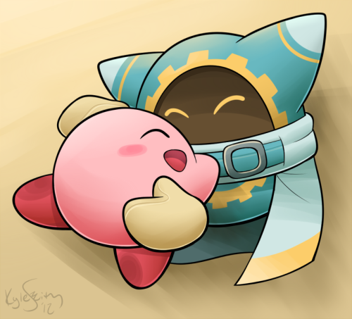 torkirbyart: &ldquo;Let’s always be friends, Kirby.&rdquo; Based on an RP of Magolor a