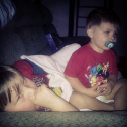Cole chillin with his cousin  (Taken with Instagram)