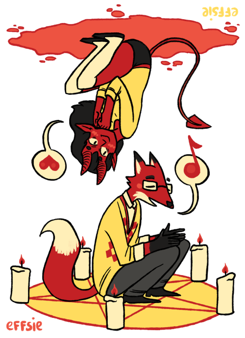 wereslonna:effsie:sloanzone:Satan-Worshiping fox boy who wears argyle sweaters and likes MusicAwkwar