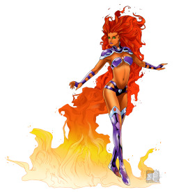 anarmedkidd:  Starfire by =lledra 