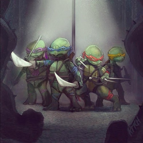 Here is a throwback peice. I did this a few years ago. My version of the Ninja Turtles. #TMNT #digit