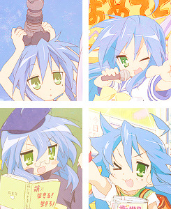 tetsurookun:  Unlimited Anime Characters → 01. Izumi Konata “Being flat chested is a status! It’s a precious rarity!” 