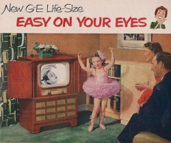 theniftyfifties:  GE Television advertisement,