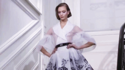 supermodelgif:  Karlie Kloss Opening Christian Dior S/S 2012  One of my favourite fashion shows ever. EVERYONE should watch this one.