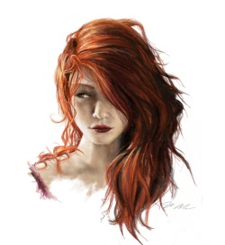 artforadults:  fire hair by josh addessi