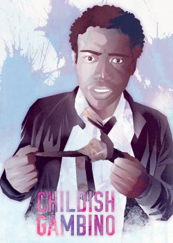 jordangosselin:  Here’s another illustration. This time for Childish Gambino/Donald Glover. 