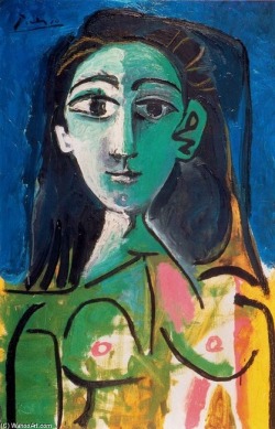 psychoactivelectricity:  “Portrait of Jacqueline” by Pablo Picasso 