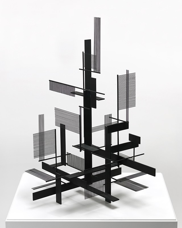museumuesum:  Sidney Gordin Construction No. 7, 1954 black-painted steel, 34 1/2