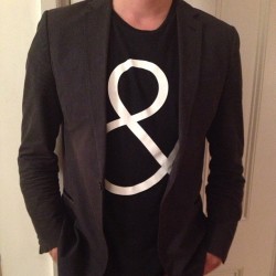 gqfashion:  Loving how this GQ&amp;GAP Saturdays-designed tee looks under a blazer. Going to buy more of them today! JM (Taken with Instagram)
