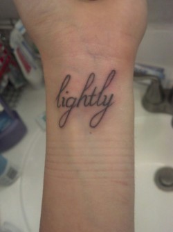 fuckyeahtattoos:  “It’s dark because you are trying too hard. Lightly child, lightly. Learn to do everything lightly. Yes, feel lightly even though you’re feeling deeply. Just lightly let things happen and lightly cope with them. I was so preposterously