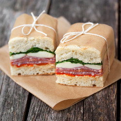 Prettygirlfood:  Pressed Italian Sandwiches Ingredients 6 Small Ciabatta Rolls (Or
